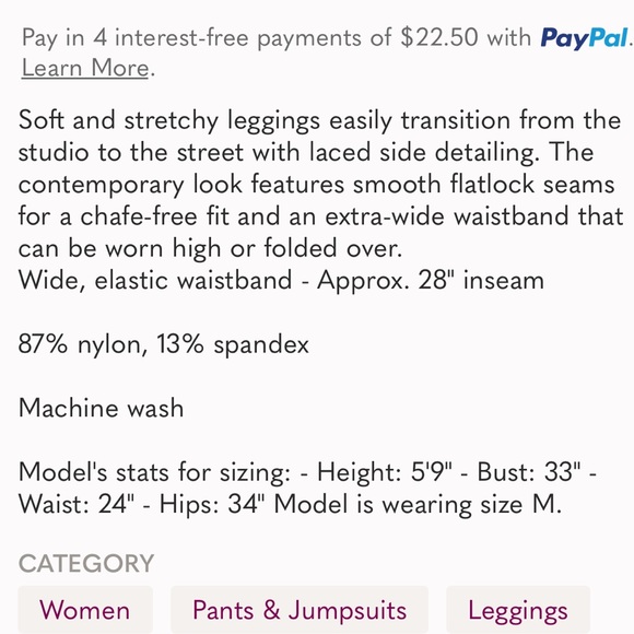 Alo interlace legging Size M - Picture 5 of 5